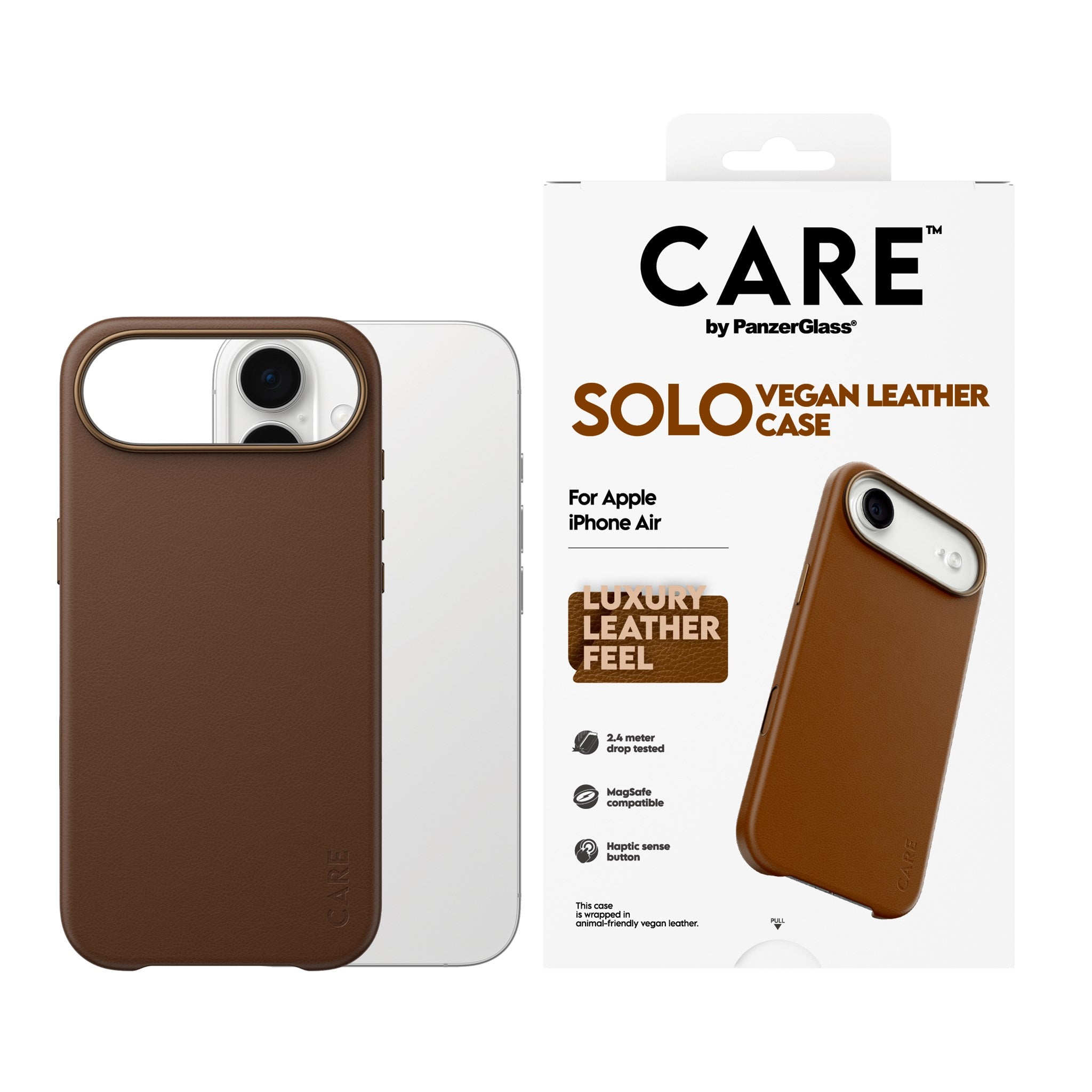 CARE™ by PanzerGlass® Solo Case Braun iPhone Air